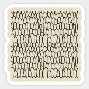 Monochrome Scale Pattern Sticker